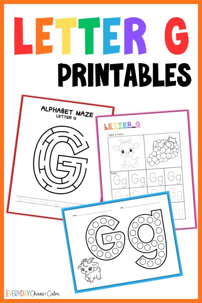 letter g printables