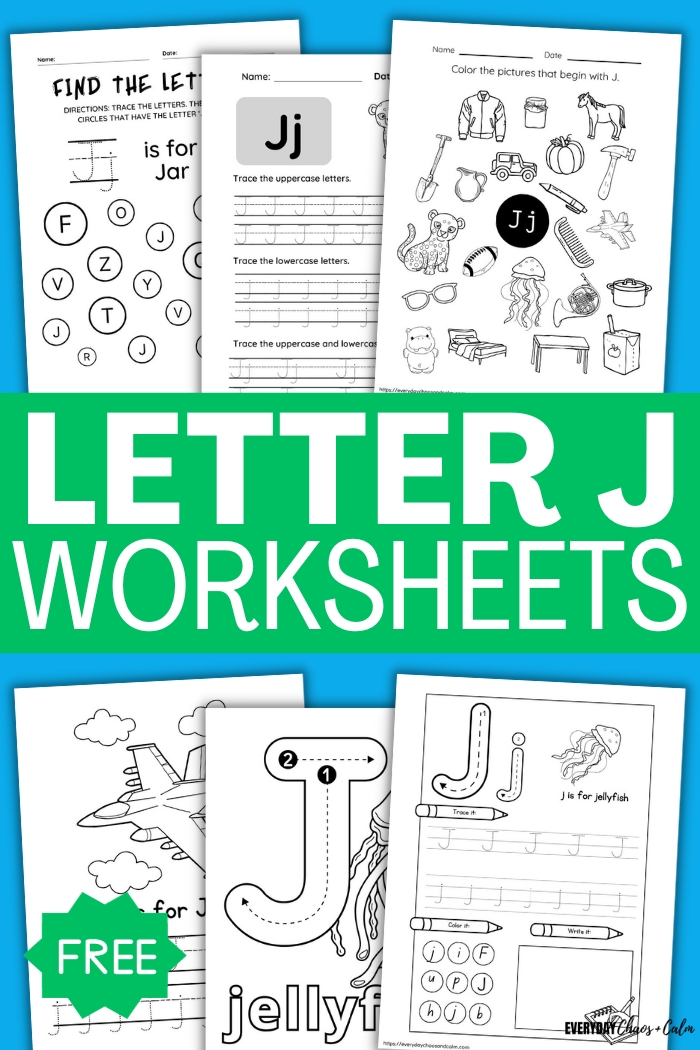 letter j worksheets