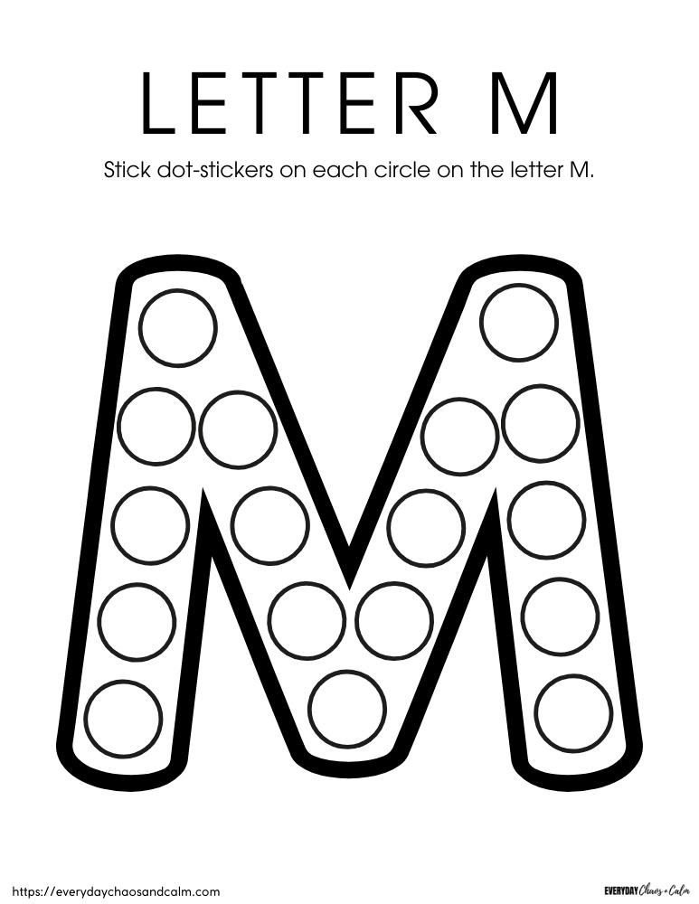 Free Printable Letter M Worksheets