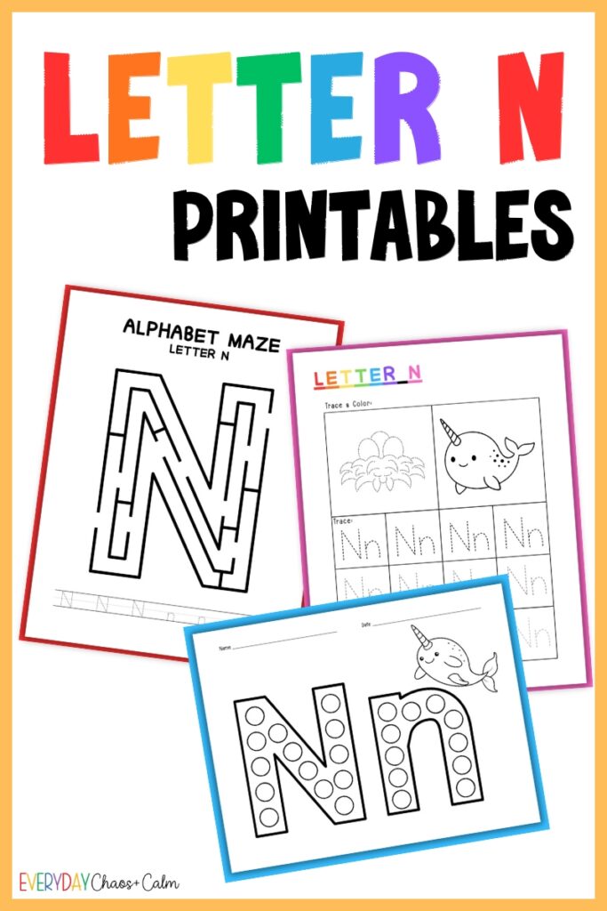 letter n printables