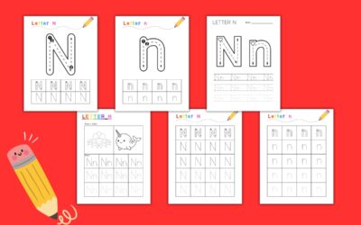 Free Printable Letter N Tracing Worksheets