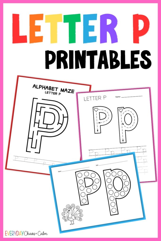 letter p printables