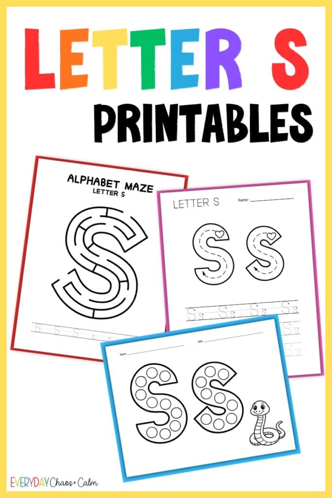 letter s printables