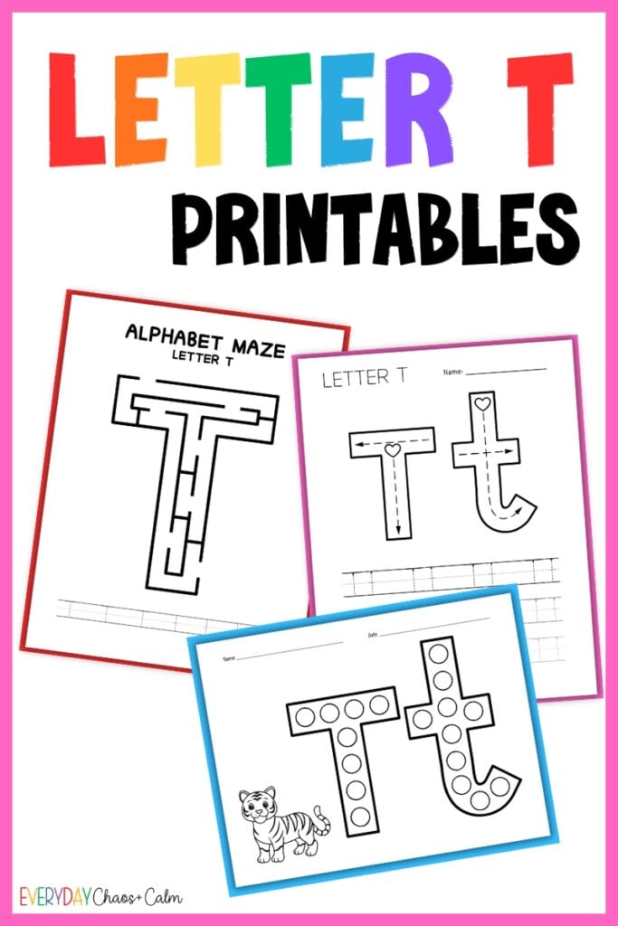 letter t printables