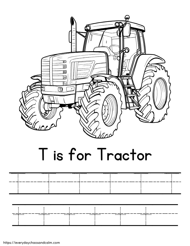 printable letter T worksheet, PDF, instant download, preschool, Kindergarten