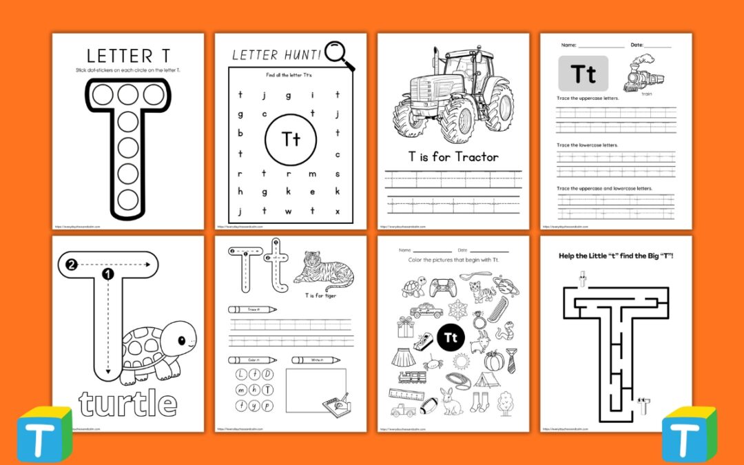 Free Printable Letter T Worksheets