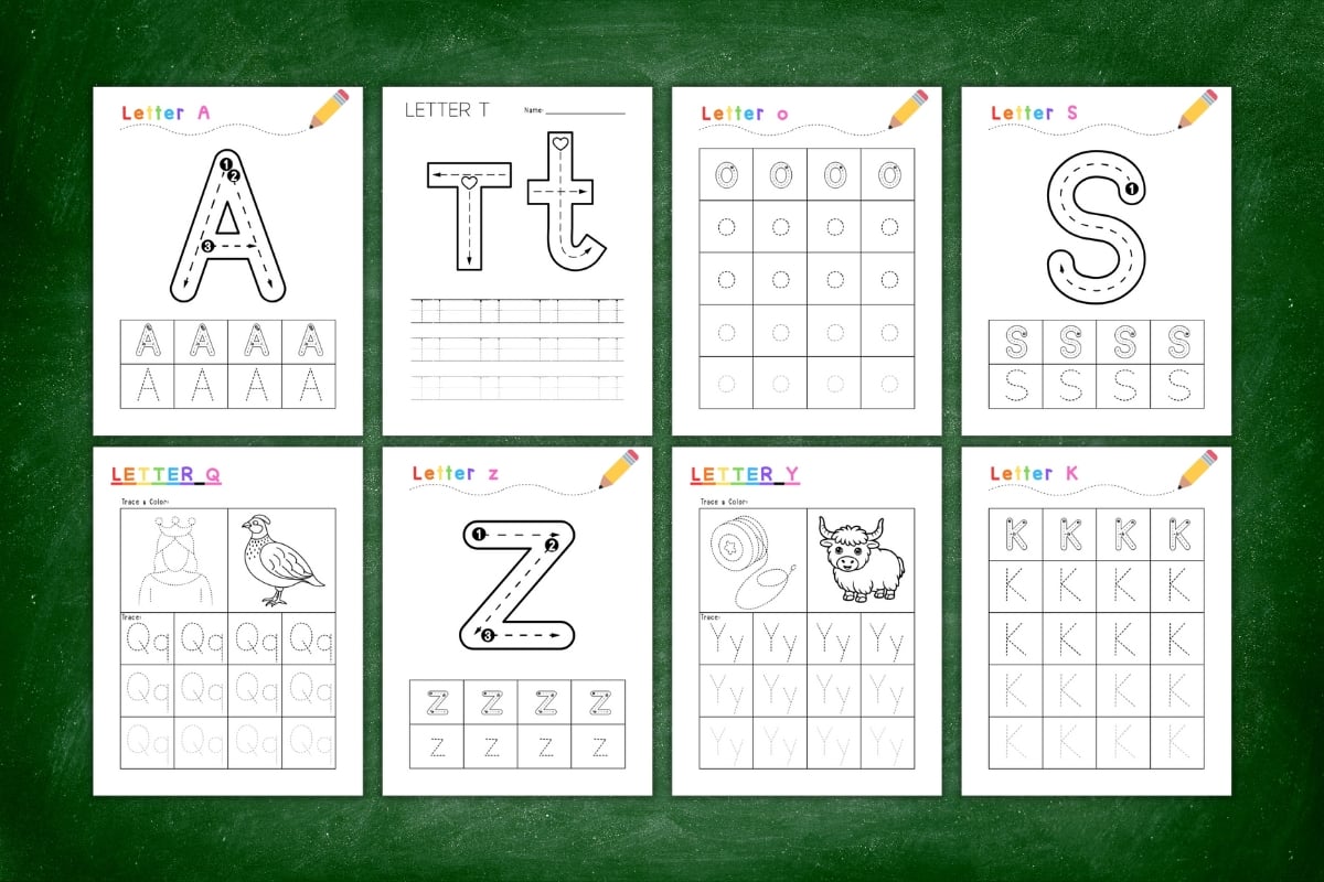 Free Printable Letter Tracing Worksheets