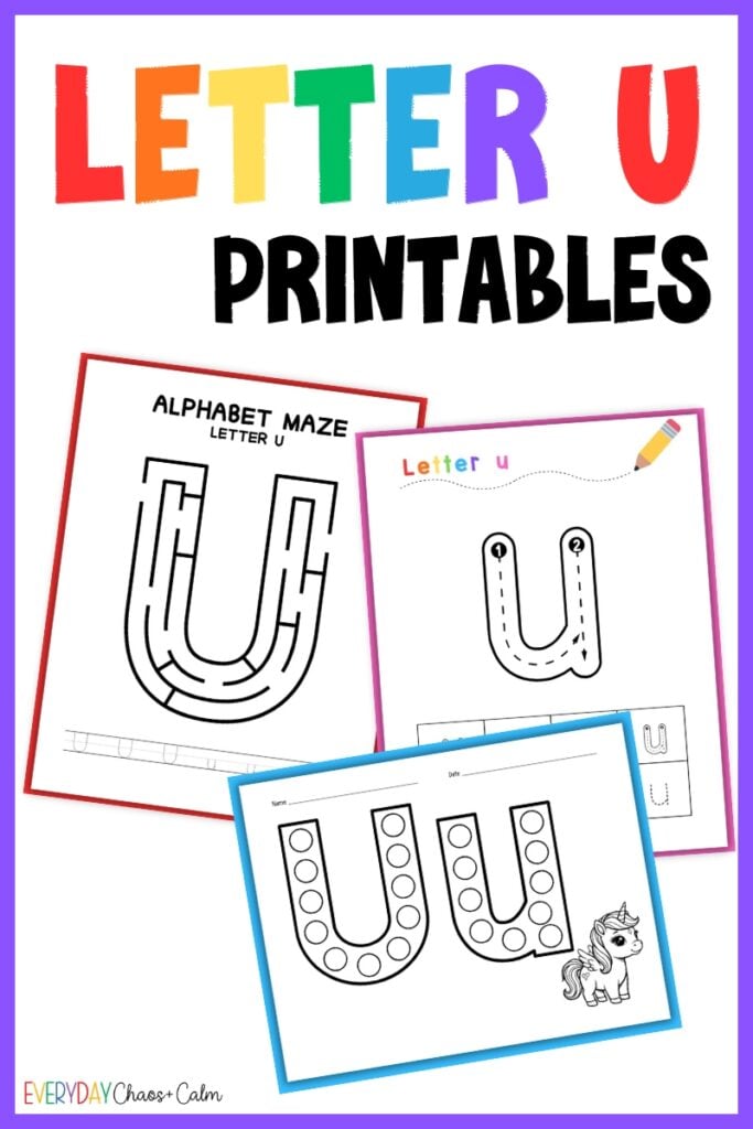 letter u printables