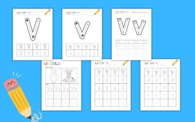 Free Printable Letter V Tracing Worksheets
