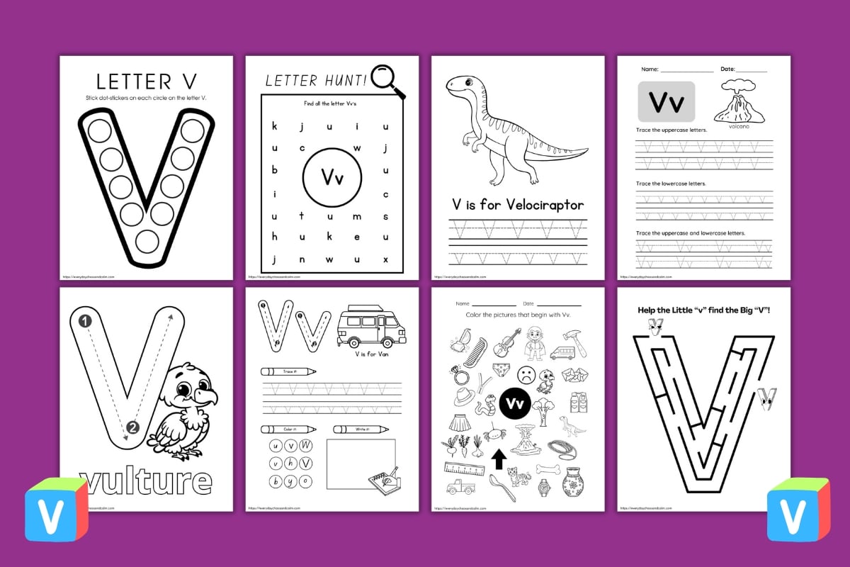 letter v worksheets letter v worksheets