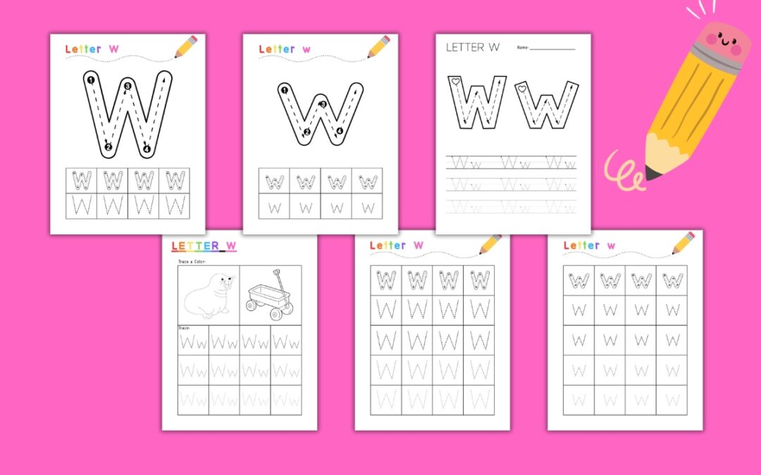 Free Printable Letter W Tracing Worksheets