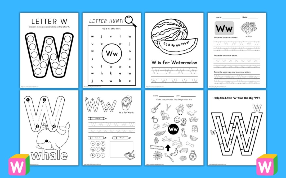 Free Printable Letter W Worksheets