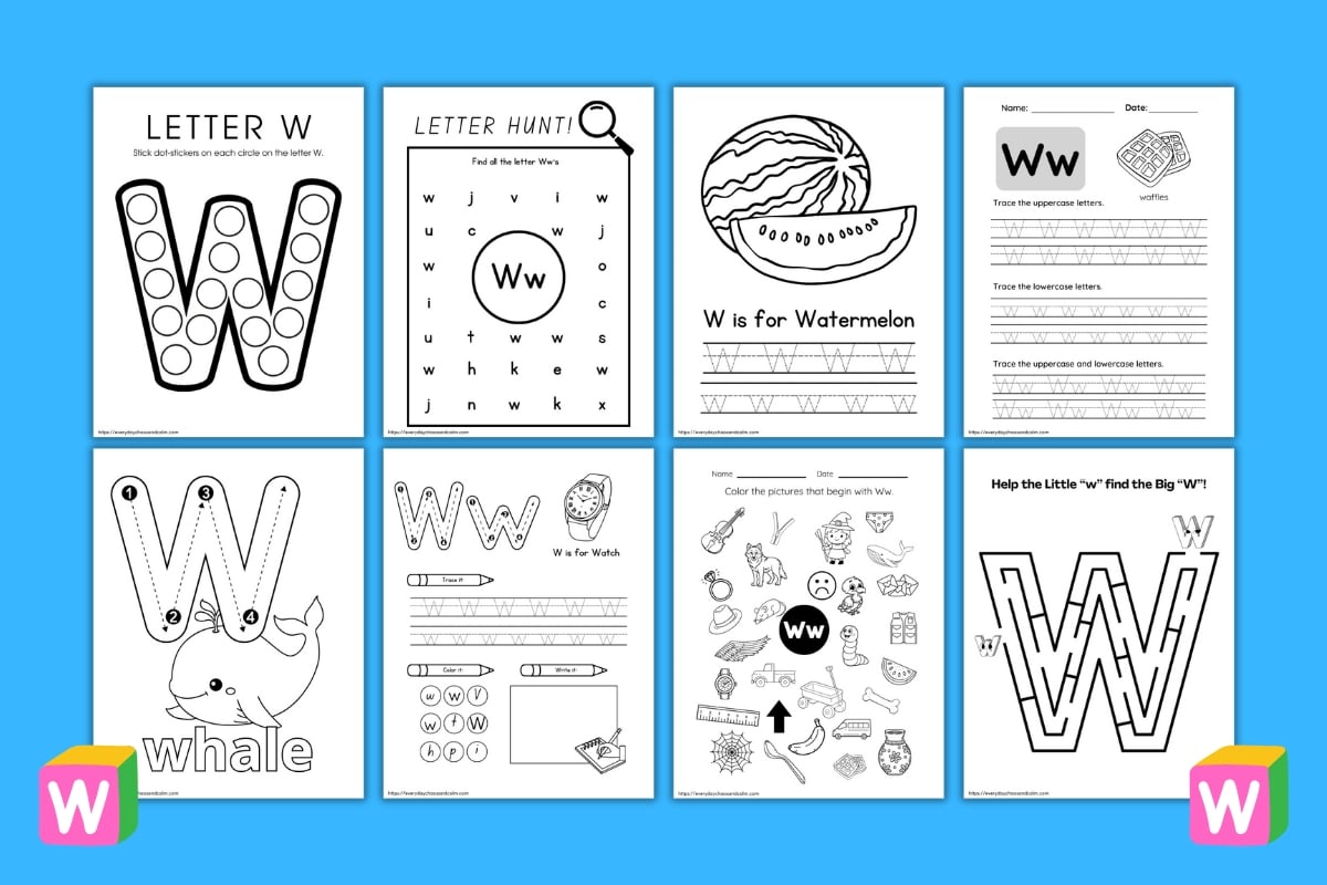 letter w worksheets letter w worksheets