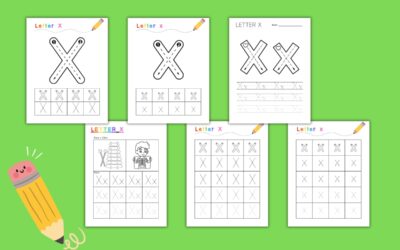 Free Printable Letter X Tracing Worksheets
