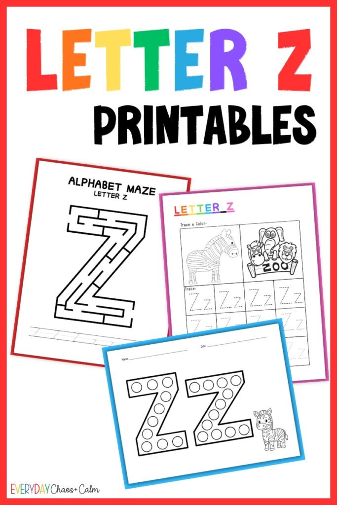 letter z printables
