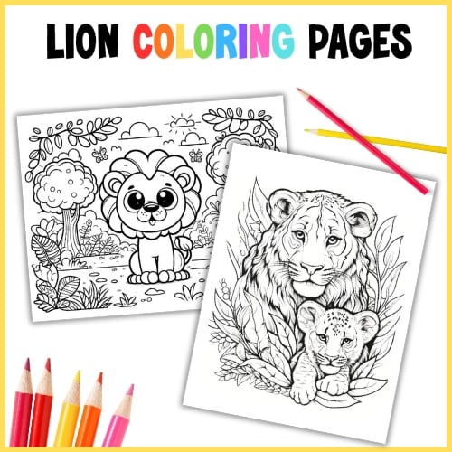 lion coloring pages