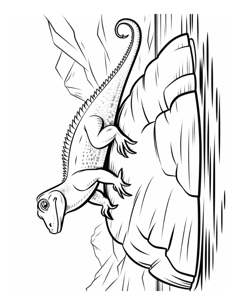 lizard coloring page, PDF, instant download, kids