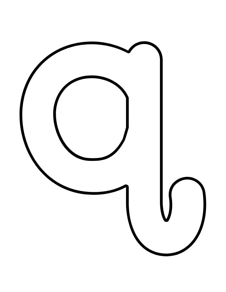 printable lowercase letter templates, alphabet, PDF, instant download, education