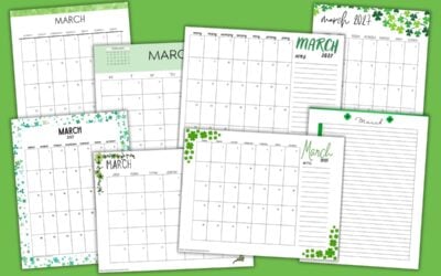 Printable March 2027 Calendars