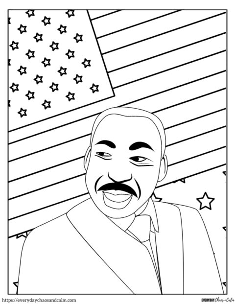Free Printable Martin Luther King Jr Coloring Sheets
