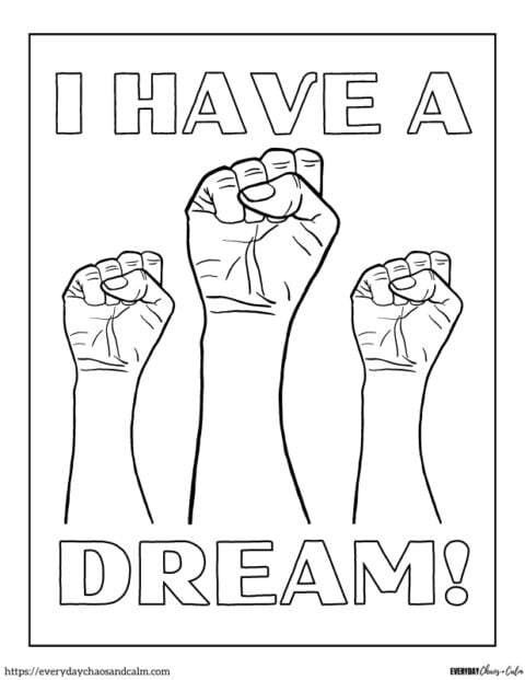 Free Printable Martin Luther King Jr Coloring Sheets