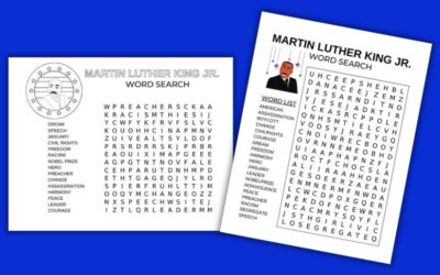 Free Printable Martin Luther King Jr. Word Search (PDF Download)