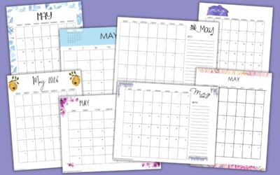 Printable May 2026 Calendars