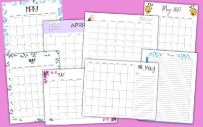 Printable May 2027 Calendars