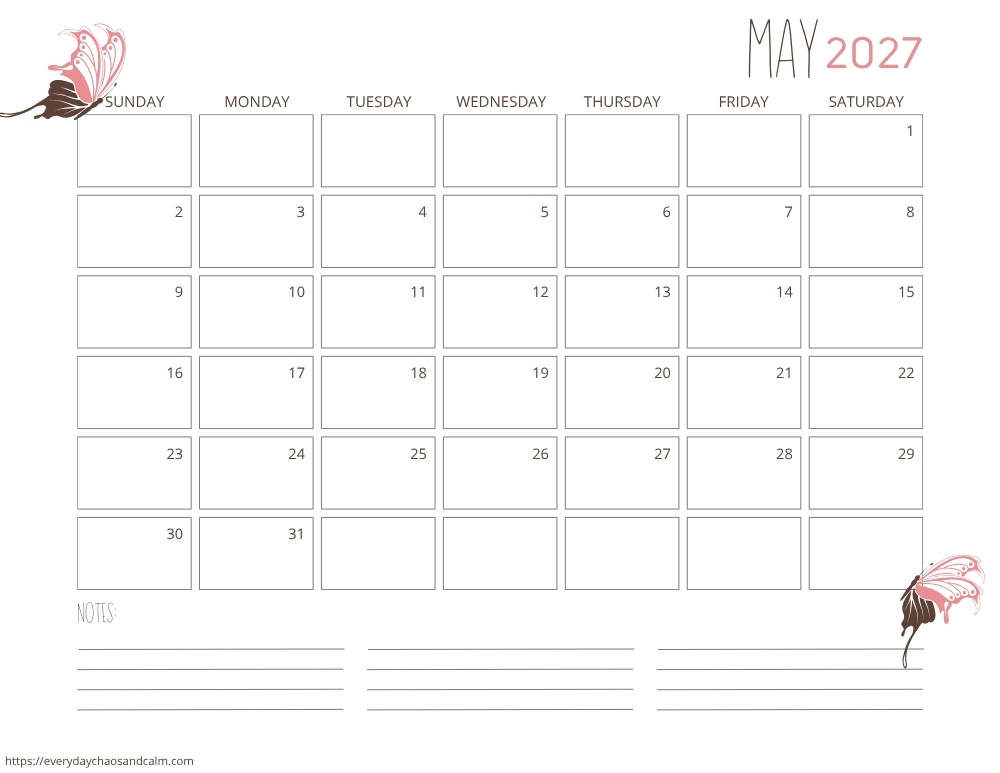 printable May 2027 calendar- sunday start