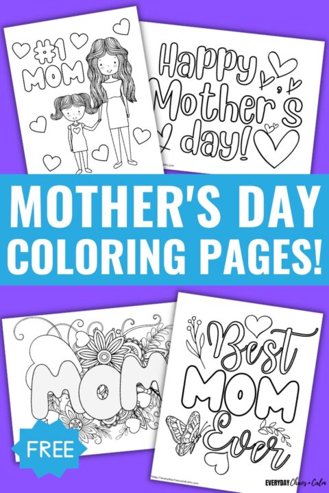 Free Mother's Day Coloring Pages For Kids