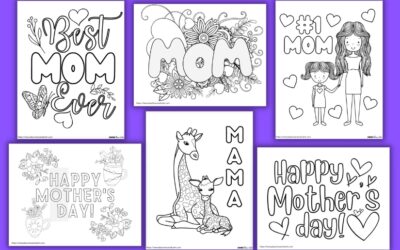 Free Mother’s Day Coloring Pages for Kids