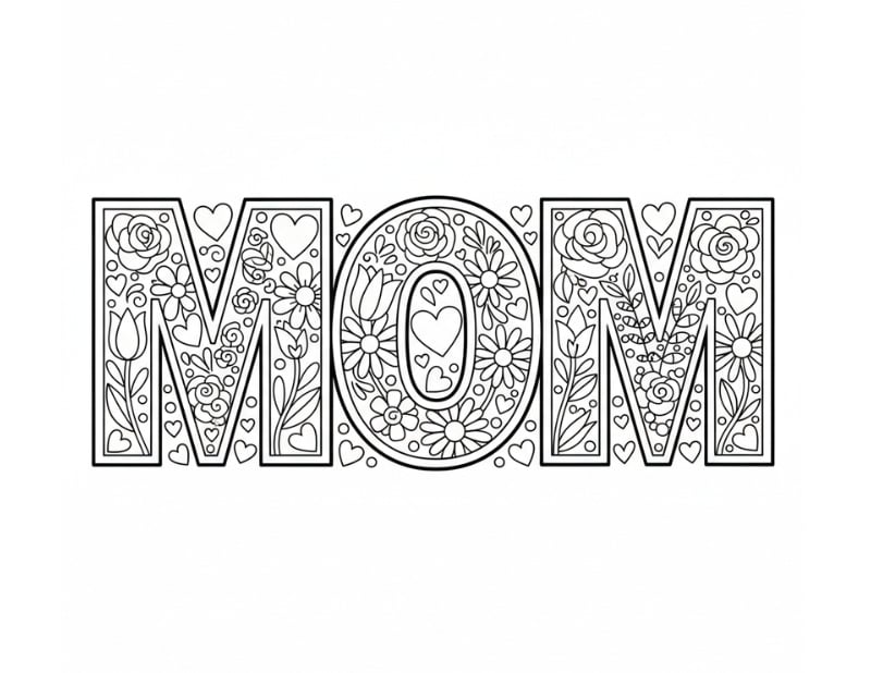 Mother's Day cupcake coloring, sweet treats for mom, toddler activity, PDF, instant download