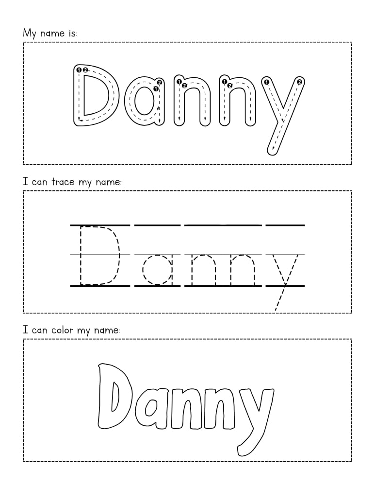 editable name tracing worksheet, education printable, PDF, instant download, kids