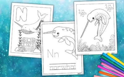 Free Narwhal Coloring Pages for Kids