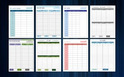 Printable Net Worth Trackers
