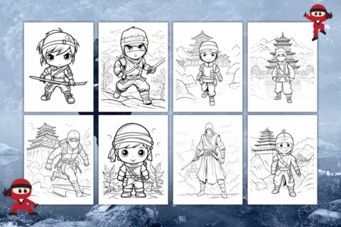 Free Ninja Coloring Pages For Kids