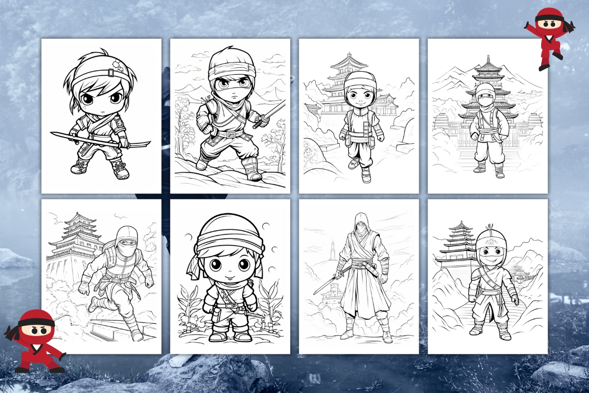 Free Ninja Coloring Pages For Kids Free Ninja Coloring Pages For Kids