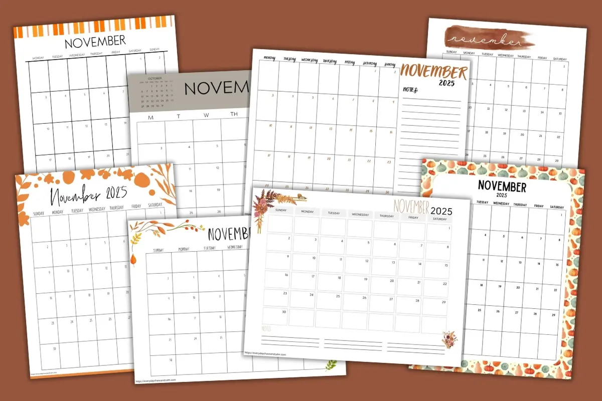 Free Printable November 2025 Calendars free-printable-november-2025-calendars