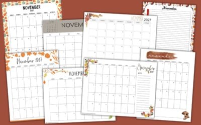 Free Printable November 2027 Calendars