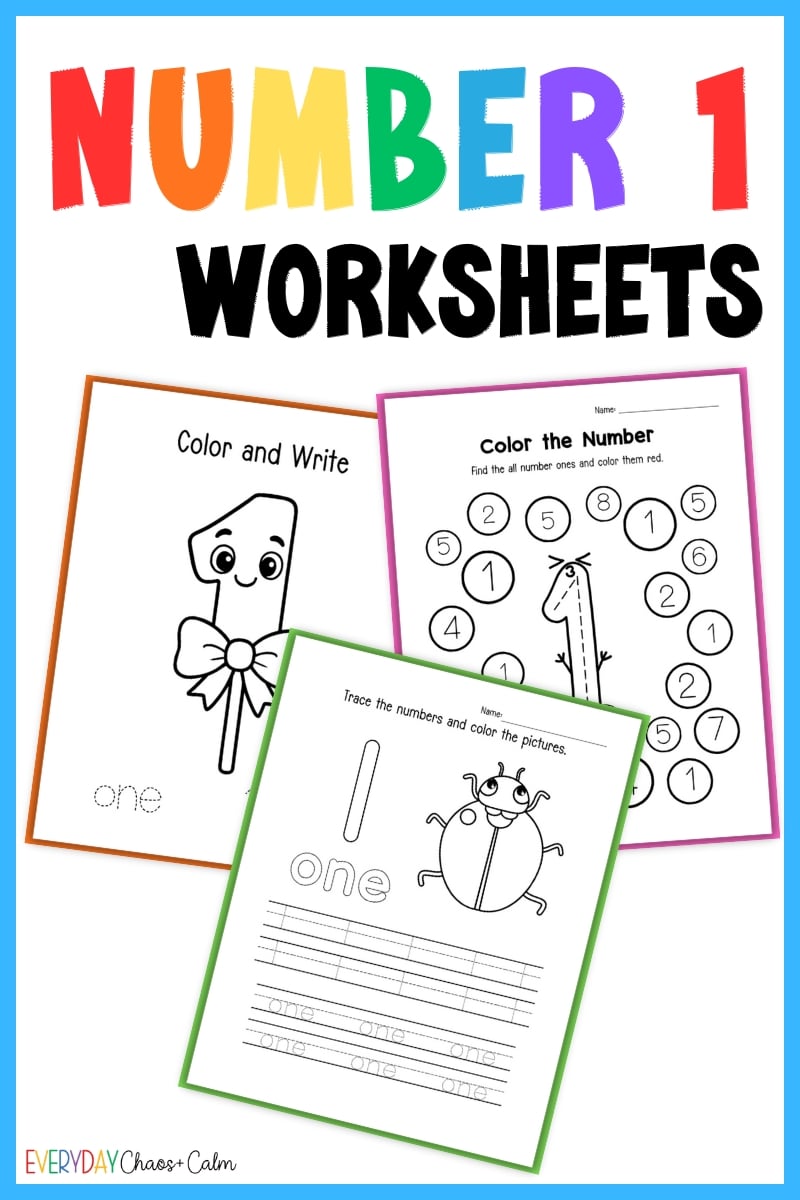 number 1 worksheets
