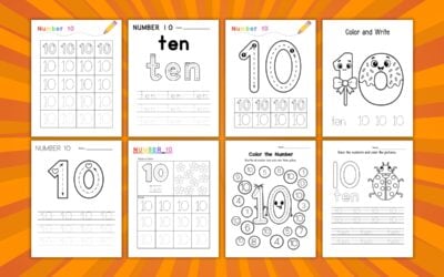 Printable Number 10 Worksheets