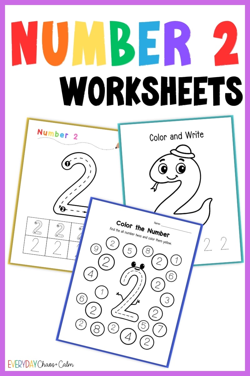 Number 2 Worksheets