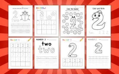 Printable Number 2 Worksheets