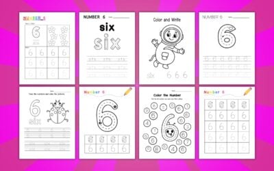 Printable Number 6 Worksheets