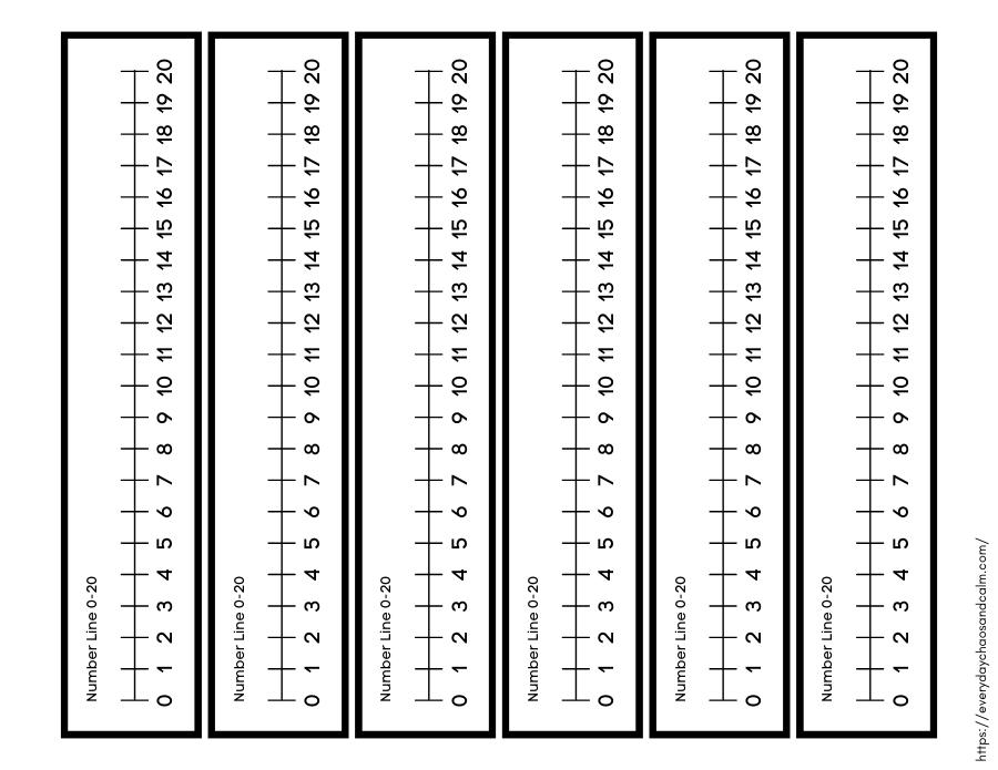 Number Line Free Printable Set 24 Pages Multiple Styl Vrogue co