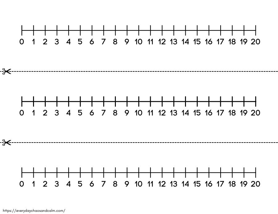 Free Printable Number Lines