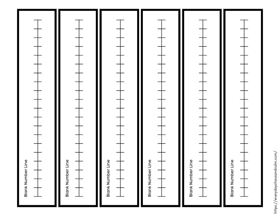 Blank Printable Number Lines Free printable number lines, for adding and subtracting, math, pdf, elementary grades, print, download.