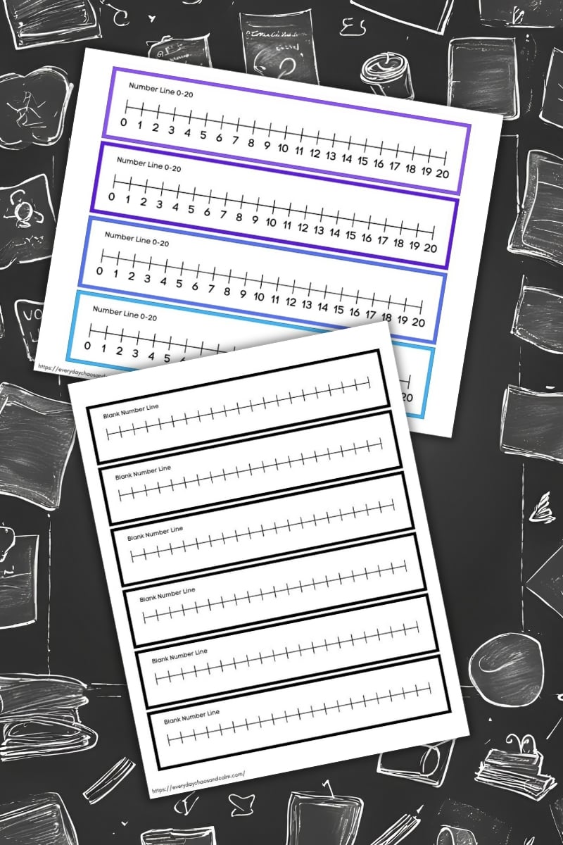 printable number lines