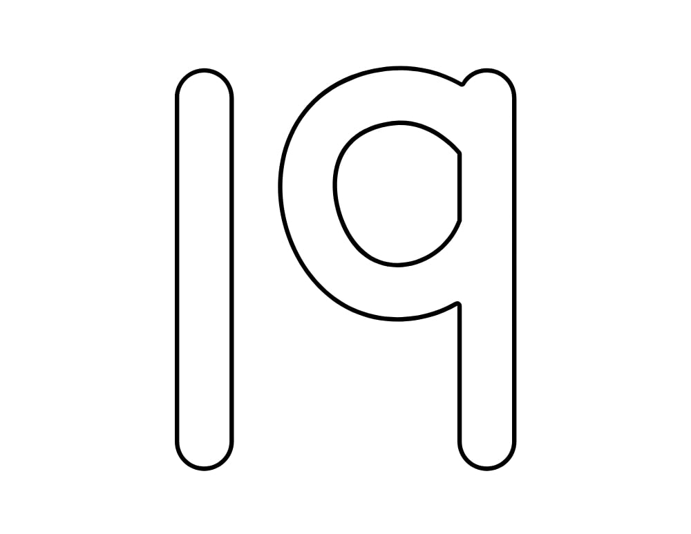 number 19 template, blank number outline, printable PDF