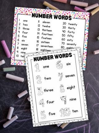 number word chart 